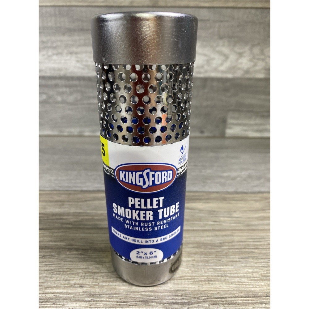 Kingsford Pellet Smoker Tube Turns Grill into BBQ Smoker 2 x 6" Stainless New